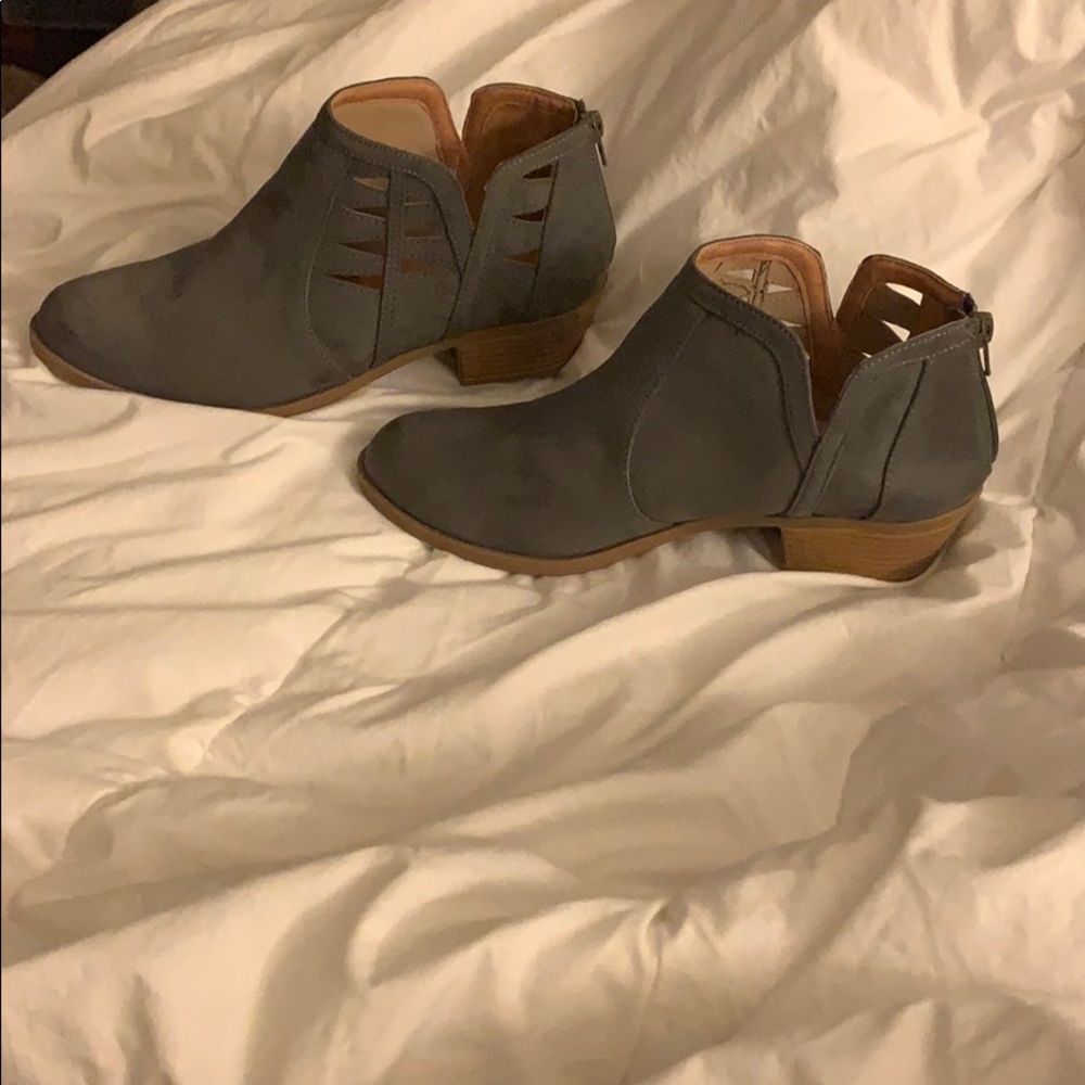 Gray Booties